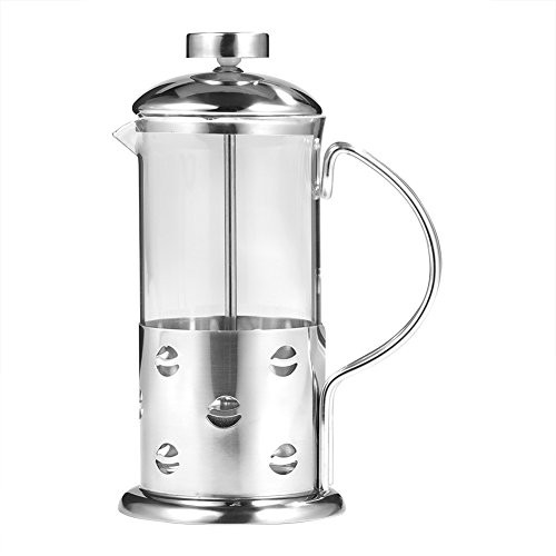 Wincal 350/600/800ml Stainless Steel Glass French Press Coffee Cup Tea Maker Cafetiere Filter-350ML-