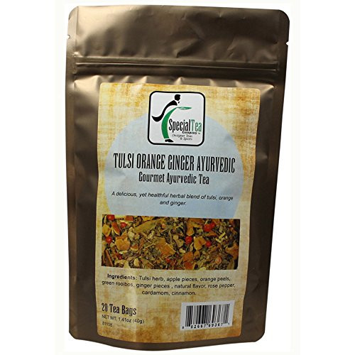 Special Tea Tulsi Orange Ginger Ayurvedic Herbal Tea- 1.41 Ounce