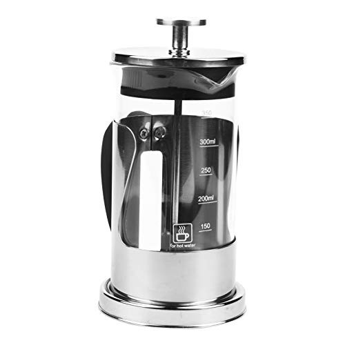 French Press-350ML 304 Stainless Steel  and  Glass Heat Resistant French Press Coffee  and  Tea Makers Pot