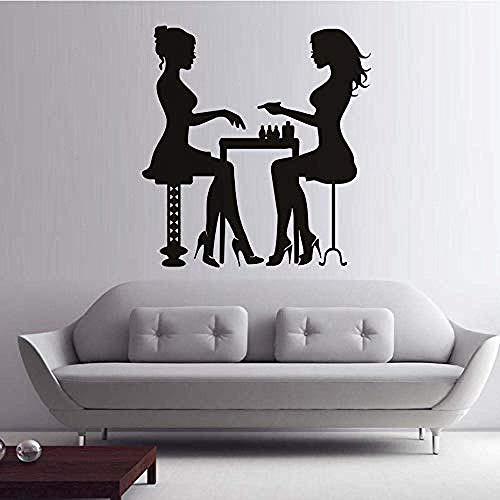 LDSZZ Wall Sticker Nail Manicure Beauty Salon Vinyl Wall Sticker Self Adhesive Wall Art Decal Removable Home Decor for Bedroom 58X61Cm LDSZZ Wall Sticker Nail Manicure Beauty Salon Vinyl Wall Sticker Self Adhesive Wall Art Decal Removable Home Decor for Bedroom 58X61Cm