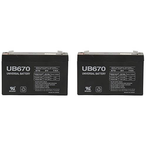 Universal Power Group 6V 7Ah SLA Replacement Battery for Tripplite SMART500RT1U - 2 Pack
