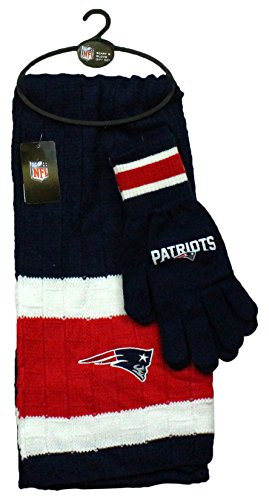 NFL New England Patriots Scarf  and  Gloves Gift Set