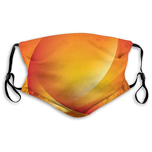 Windproof Mask-Orange- Colorful Smooth Twist Lines Sun Abstraction Energy Flow Waves Curves Art- Dark Orange Yellow-Printed Facial Decorations for Unisex JP-1943 Windproof Mask-Orange- Colorful Smooth Twist Lines Sun Abstraction Energy Flow Waves Curves Art- Dark Orange Yellow-Printed Facial Decorations for Unisex JP-1943