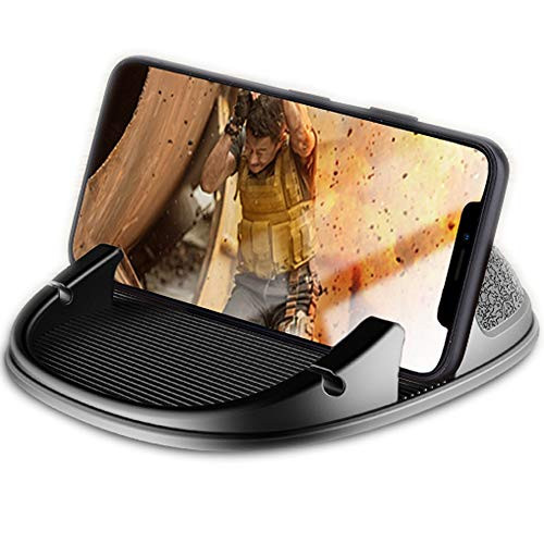 Winique Car Phone Mount Holder Silicone Dashboard Car Pad Mat Compatible with iPhone X/8 Plus/7 Plus/6S, Samsung Galaxy S8 Plus/Note 8/S7 3.5-7 Inches Smartphone or GPS Device(Black)