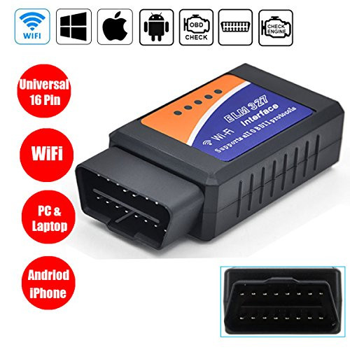 WildAuto Car WiFi OBD2 Scanner OBDII Scan Tool Code Reader Adapter Check Engine Light Diagnostic Tool for iOS & Android