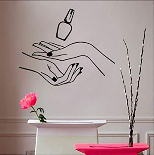 Wall Stickers and Murals Nails Beauty Salon Wall Home Decal Nail Salon Girl Bedroom Vinyl Wall Art Decoration Accessories Mural 30x37cm Wall Stickers and Murals Nails Beauty Salon Wall Home Decal Nail Salon Girl Bedroom Vinyl Wall Art Decoration Accessories Mural 30x37cm
