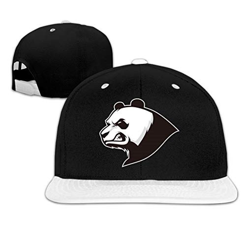 UJKGFBBG Unisex Snapback Hat-Angry Panda Print Hip Hop Baseball Caps Adjustable Trucker Hat White