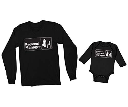 Haase Unlimited Assistant to The Regional Manager Long Sleeve Bodysuit -Newborn- Black- Haase Unlimited Assistant to The Regional Manager Long Sleeve Bodysuit -Newborn- Black-