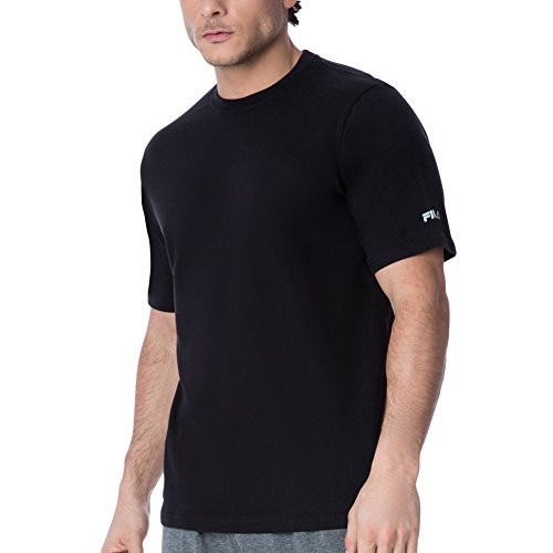 Fila Men's Short Sleeve Top T-Shirt- Black- M