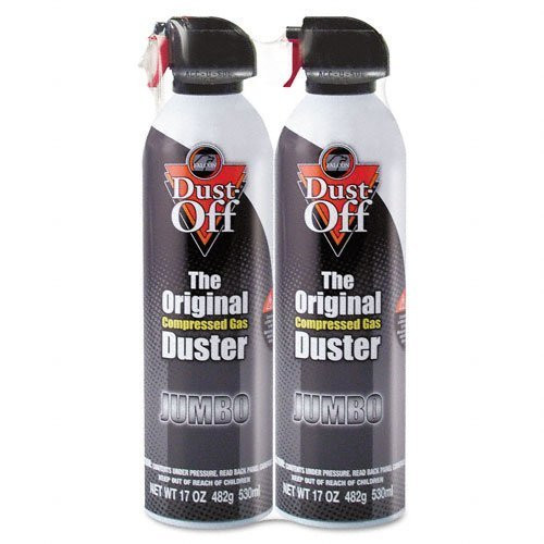 Dust-Off Products - Dust-Off - Disposable Compressed Gas Duster- 2 17oz Cans/Pack - Sold As 1 Pack - Blows Away dust and lint. - 100 percent Ozone Safe. - Trigger Controls Spray Power. - Slip-on Extender. - Dust-Off Products - Dust-Off - Disposable Compressed Gas Duster- 2 17oz Cans/Pack - Sold As 1 Pack - Blows Away dust and lint. - 100 percent Ozone Safe. - Trigger Controls Spray Power. - Slip-on Extender. -