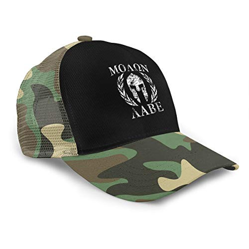 Moaon Aabe Mesh Snap Back Hooks Ball Cap Trucker Baseball Cap Hat Moss Green