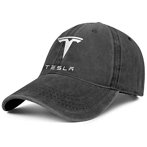 LQGAD Tesla-Logo- Mens Womens Washed Golf Cap Adjustable Snapback Dad Hat