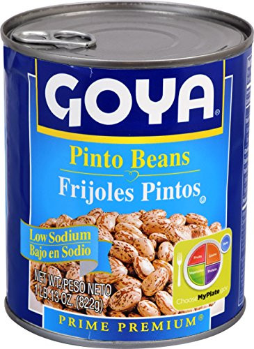 Goya Foods Low Sodium Pinto Beans- 29 Ounce -Pack of 12-