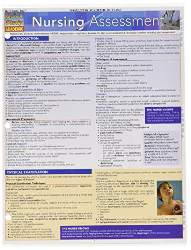 BarCharts- Inc. 9781423214335 Nursing- Assessment- Pack of 3