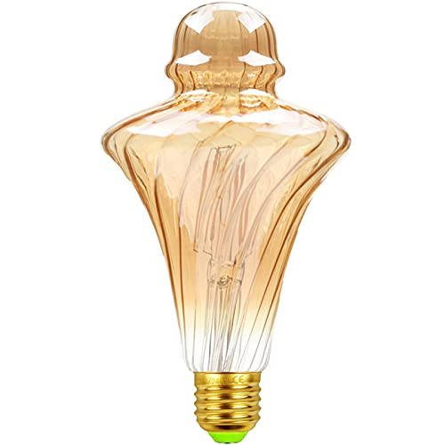 Vintage Edison LED Bulb- E27 40 Watt Equivalent- Warm White 2700K Antique Vintage Style Light Gold Glass Filament Edison Bulbs 220V Decorative Light Bulbs