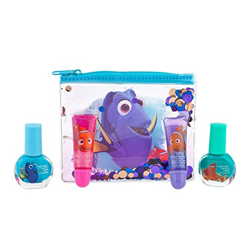 Townley Girl Disney Finding Dory Sparkly Nail Polish and Lip Gloss Kit- with zippered carrrying bag Townley Girl Disney Finding Dory Sparkly Nail Polish and Lip Gloss Kit- with zippered carrrying bag