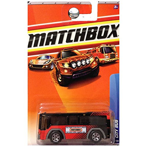 Matchbox City Action City Bus in Red and Black 50