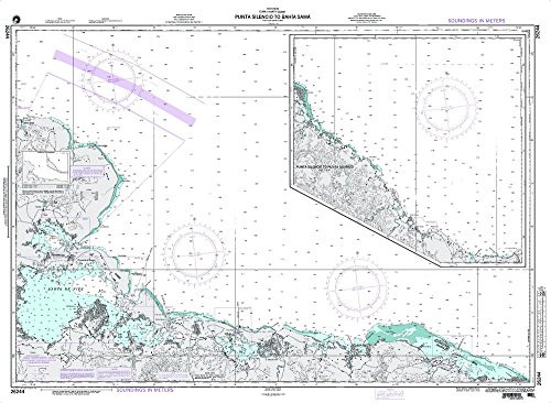 Paradise Cay Publications NGA Chart 26244- Punta Silencio to Bahia Sama -Traditional Paper- 35 x 48