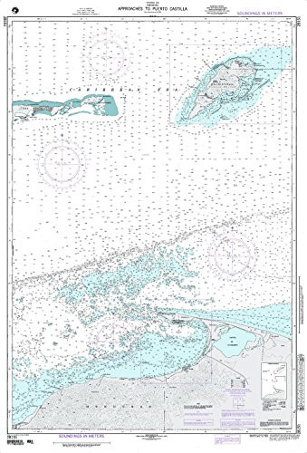 Paradise Cay Publications NGA Chart 28151- Approaches to Puerto Castilla -Traditional Paper- 32.5 x 47