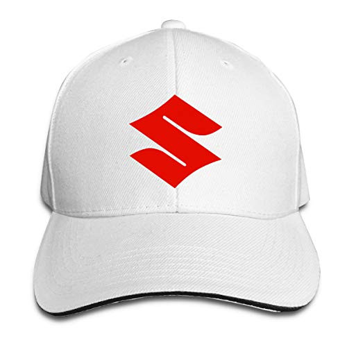EVE JOHN White Hats Baseball Hats Stylish for Mens Sandwich Cap Suzuki Sign