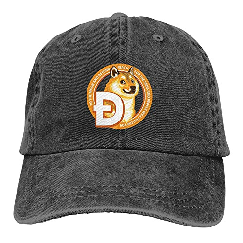 Dogecoin Baseball Cap Fashion Hip Hop Flat Bill Not Deformed Adjustable Snapback Hats Unisex Caps