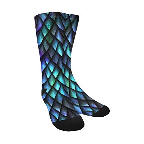 3D Dragon Scales Funny Novelty Printed Crew Socks for Mens Womens 3D Dragon Scales Funny Novelty Printed Crew Socks for Mens Womens