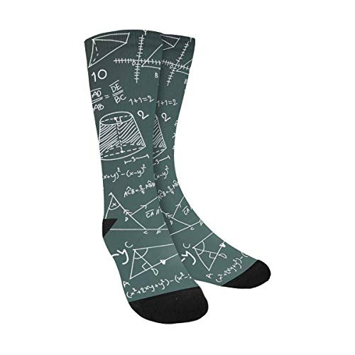 Math Theory Funny Novelty Printed Crew Socks for Mens Womens Math Theory Funny Novelty Printed Crew Socks for Mens Womens