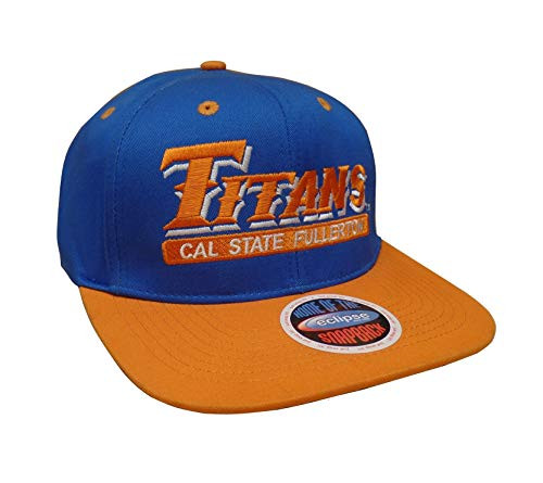 California State Fullerton Titans Script Orange/Yellow Two Tone Plastic Snapback Adjustable Plastic Snap Back Hat/Cap California State Fullerton Titans Script Orange/Yellow Two Tone Plastic Snapback Adjustable Plastic Snap Back Hat/Cap
