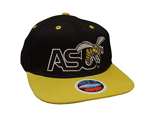 Alabama State Hornets Black/Yellow Two Tone Plastic Snapback Adjustable Plastic Snap Back Hat/Cap Alabama State Hornets Black/Yellow Two Tone Plastic Snapback Adjustable Plastic Snap Back Hat/Cap