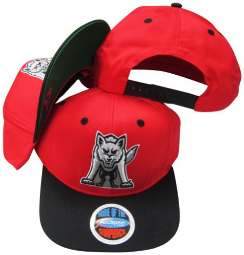 South Dakota Coyotes Red/Black Two Tone Plastic Snapback Adjustable Plastic Snap Back Hat/Cap South Dakota Coyotes Red/Black Two Tone Plastic Snapback Adjustable Plastic Snap Back Hat/Cap