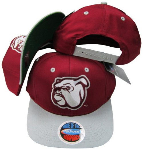 Mississippi State Bulldogs Mascot Maroon/Grey Two Tone Plastic Snapback Adjustable Plastic Snap Back Hat/Cap Mississippi State Bulldogs Mascot Maroon/Grey Two Tone Plastic Snapback Adjustable Plastic Snap Back Hat/Cap