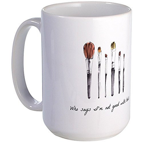 CafePress Teacher Mug 15oz Coffee Mug - Microwave and Dishwasher Safe - Who Says I'm Not Good With Kids?- White