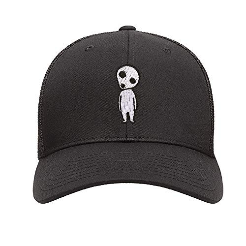 N-A Black Embroidery ET Aliens Trucker Hats Dad Caps with Design Snapback Hat