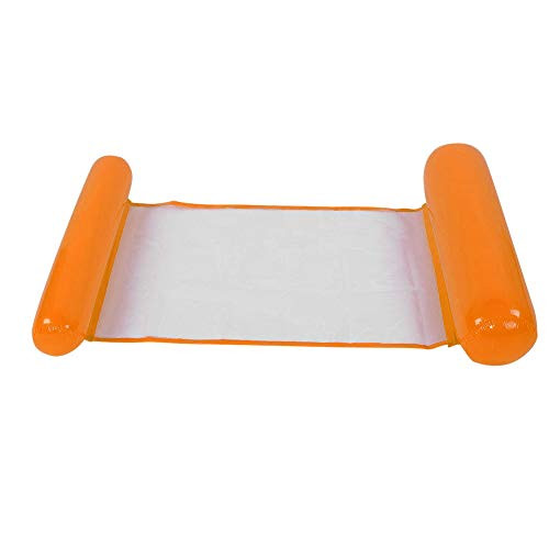 Cloudbox Inflatable Float-Air Mattress Swimming Pool Beach Inflatable Float Cushion Bed Lounge -Orange- -Swimming Supplies