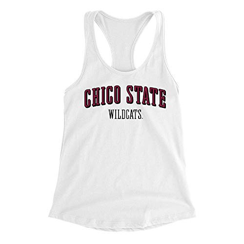 Venley Official NCAA Chico State Wildcats Women's Racerback Tank Top - White- Medium Venley Official NCAA Chico State Wildcats Women's Racerback Tank Top - White- Medium