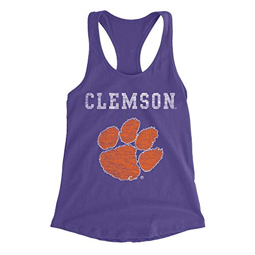 Venley Official NCAA Clemson University Women's Racerback Tank Top 01AMDT16 - Purple Rush- Small Venley Official NCAA Clemson University Women's Racerback Tank Top 01AMDT16 - Purple Rush- Small