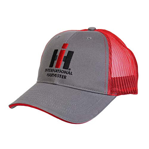 IH Logo Red  and  Charcoal Mesh Cap