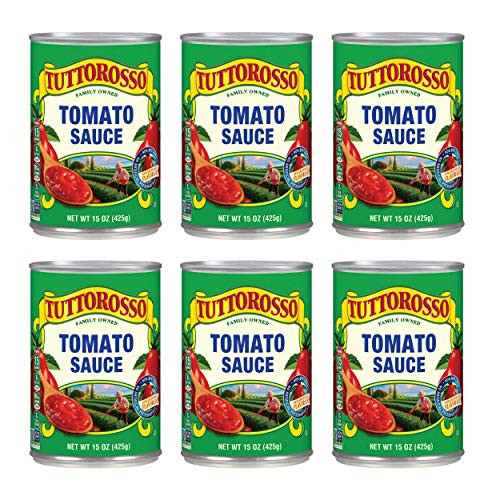 Tuttorosso Tomato Sauce- Gluten Free and Vegetarian Recipe- 15 Ounce Cans- 6-Pack Tuttorosso Tomato Sauce- Gluten Free and Vegetarian Recipe- 15 Ounce Cans- 6-Pack