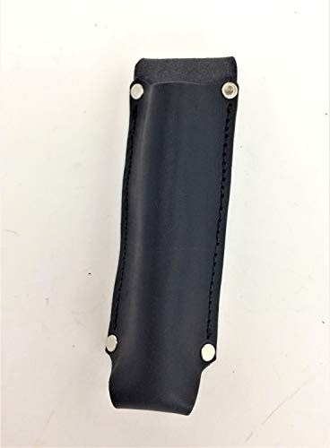 Leather Pen Light Flashlight Holster for Streamlight Stylus and other AAA battery LED Flashlights -Black-