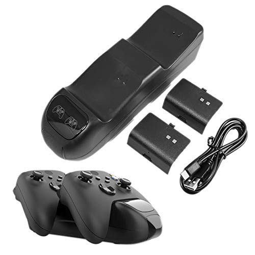 kangle for Xbox Series S/X Dual Controller Charger Station-Charging Dock Station with 2 x 600mAh Rechargeable Battery Packs and LED Indicator