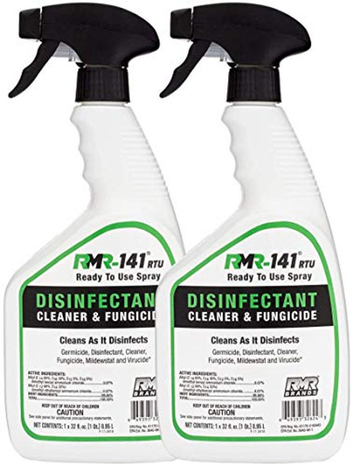 RMR-141 Disinfectant Spray Cleaner- Kills 99 percent of Household Bacteria and Viruses- Fungicide Kills Mold  and  Mildew- EPA Registered- 2-Pack of 32-Ounce Bottle
