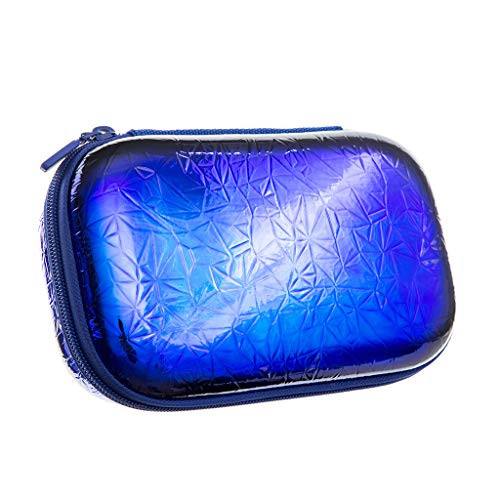 ZIPIT Metallic Pencil Box/Pencil Case/Storage Box, Blue-Green