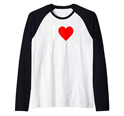 I do nails nail tech Raglan Baseball Tee