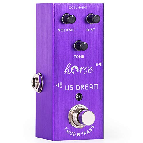 Horse Electric Guitar Effects Pedal Mini Single Type DC 9V True Bypass US Dream-Purple-