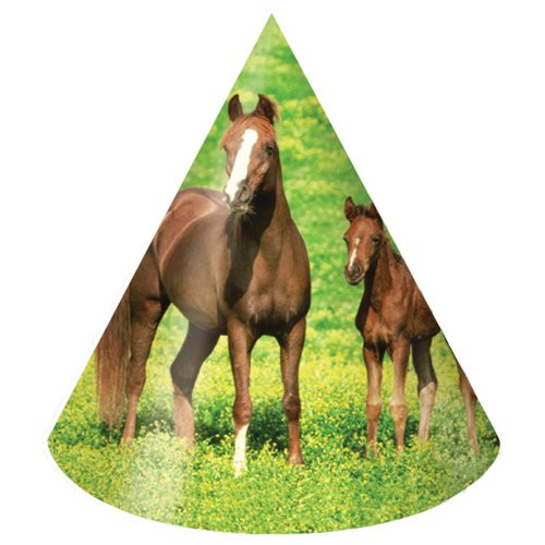 Creative Converting Wild Horses 8 Count Child Party Hats