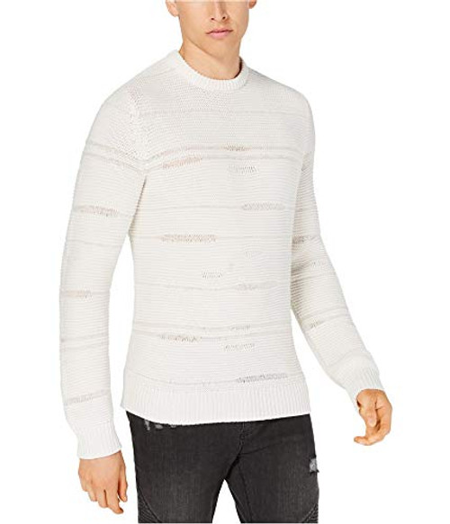 I-N-C Mens Rage Pullover Sweater- White- XX-Large