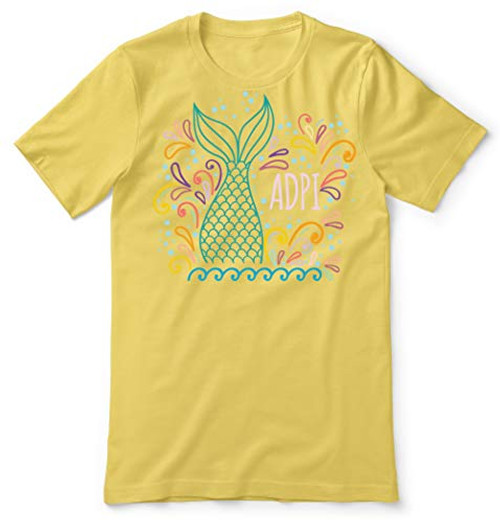 Bad Bananas Alpha Delta Pi Sorority Paraphernalia - Alpha Delta Pi Sorority - Crew Neck Shirt - Maize-yellow Large Bad Bananas Alpha Delta Pi Sorority Paraphernalia - Alpha Delta Pi Sorority - Crew Neck Shirt - Maize-yellow Large