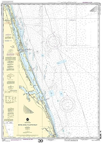 NOAA Chart 11474- Bethel Shoal to Jupiter Inlet