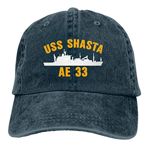 HUZEMINniu USS Shasta AE-33 Unisex Adult Baseball Hats Cowboy Hats Denim Hats Dad Hat