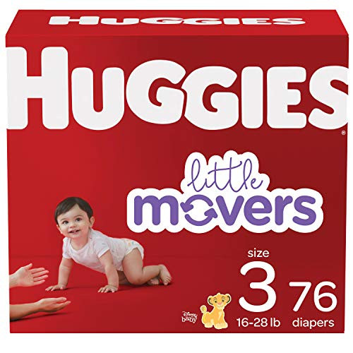 Baby Diapers Size 3- 76 Ct- Huggies Little Movers